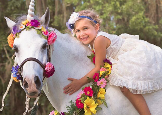 Charlotte, age 5, wishes to meet a unicorn