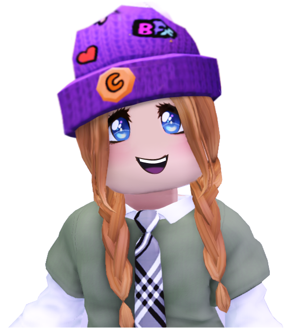 Girl wearing Claire's beanie