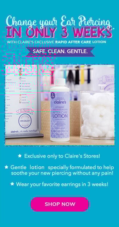 Claires Ear Piercing No cost Every day With Buy of A picture about Claire's Printable Coupons named Claires Ear Piercing Totally free Day by day With Order of A