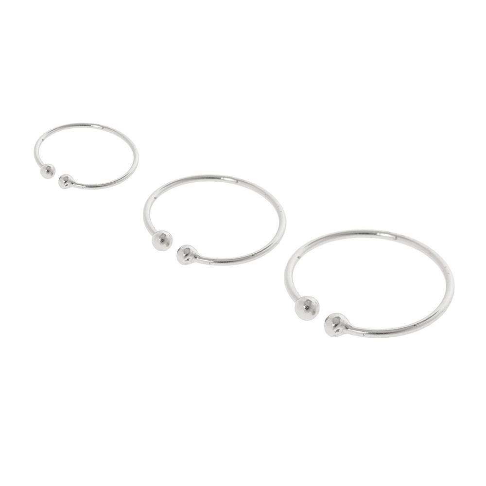 Silver Fake Nose Ring / Ear / Lip Ring – AEHRT