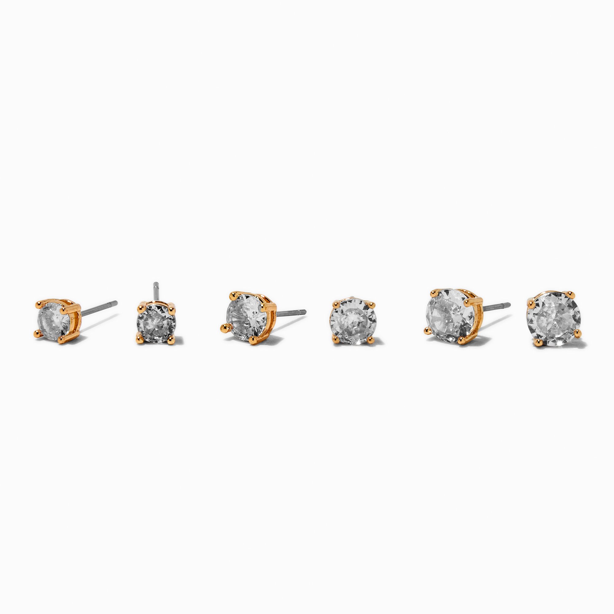 gold tone and plated studs