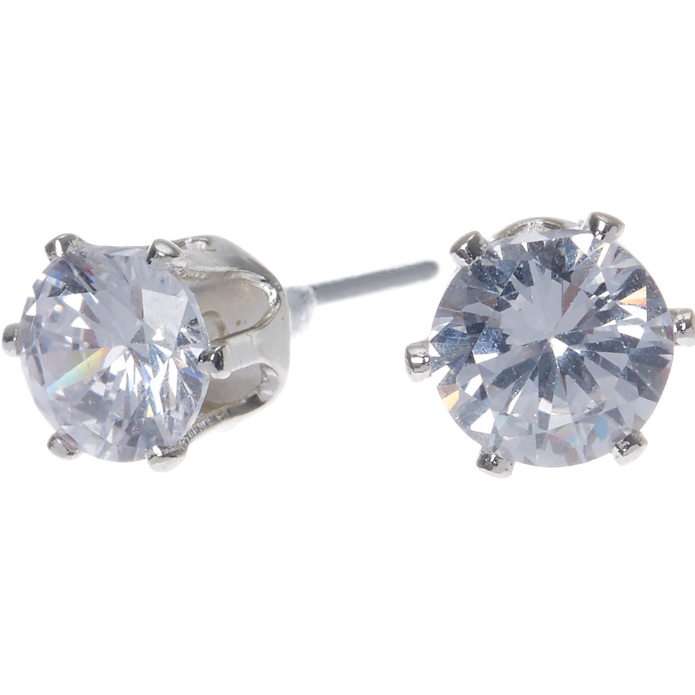 ☆ENGBROX☆ silver925 radiant cubic earring EBEA24036SV Amazon.com: Black Cubic Zirconia Studs Sterling Silver