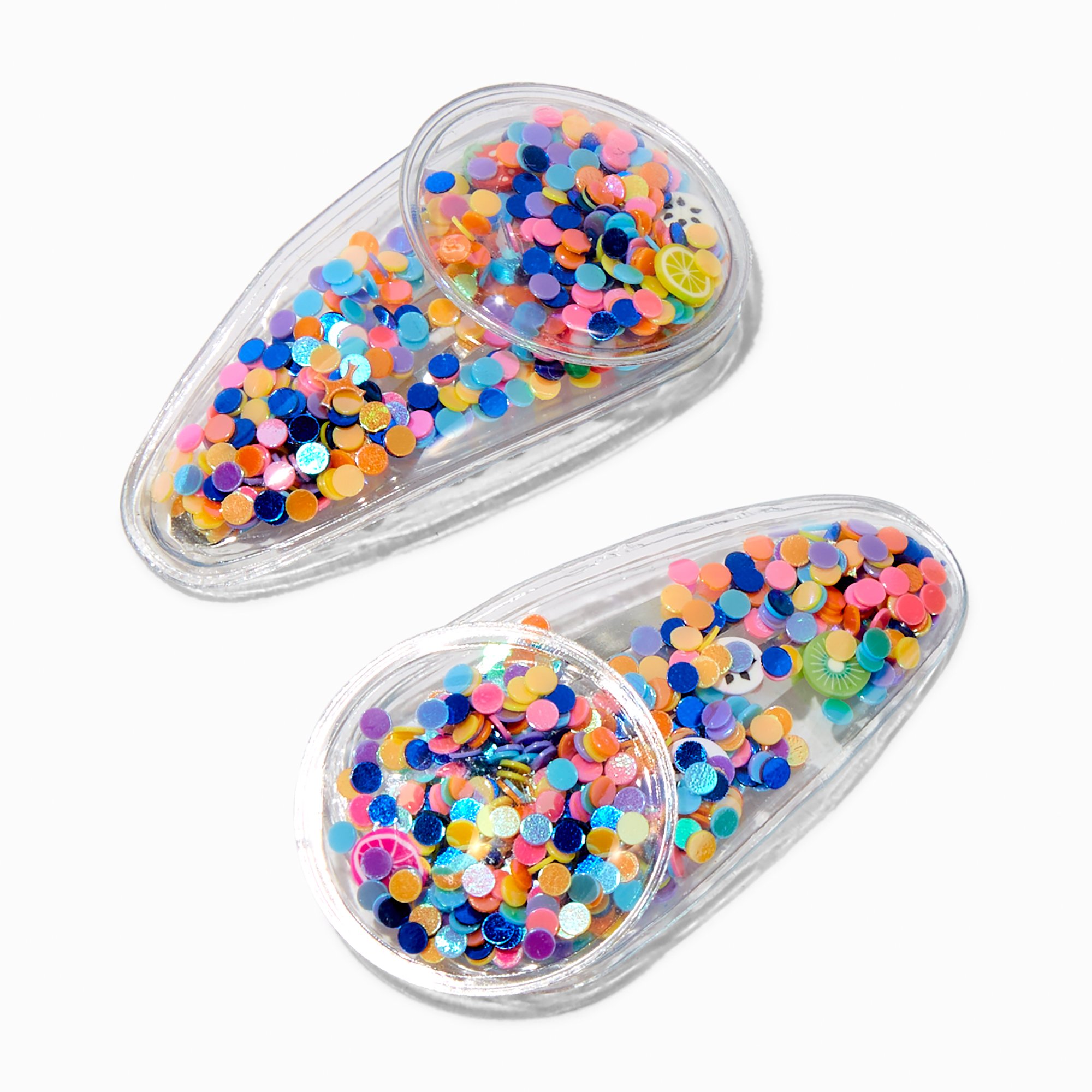 Claire's Club Dots Shaker Snap Hair Clips - 2 Pack