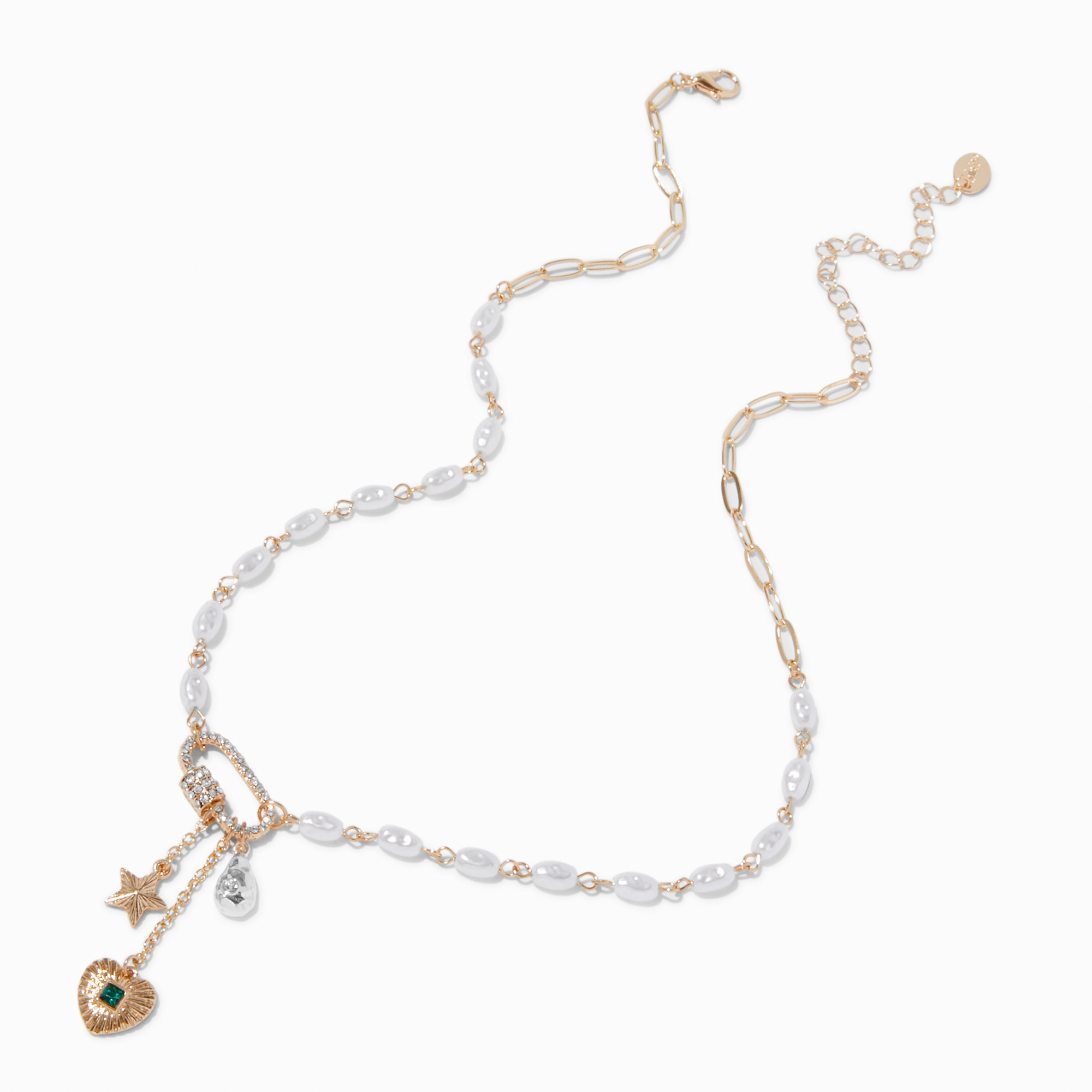 Gold-tone Celestial Toggle Pendant Necklace