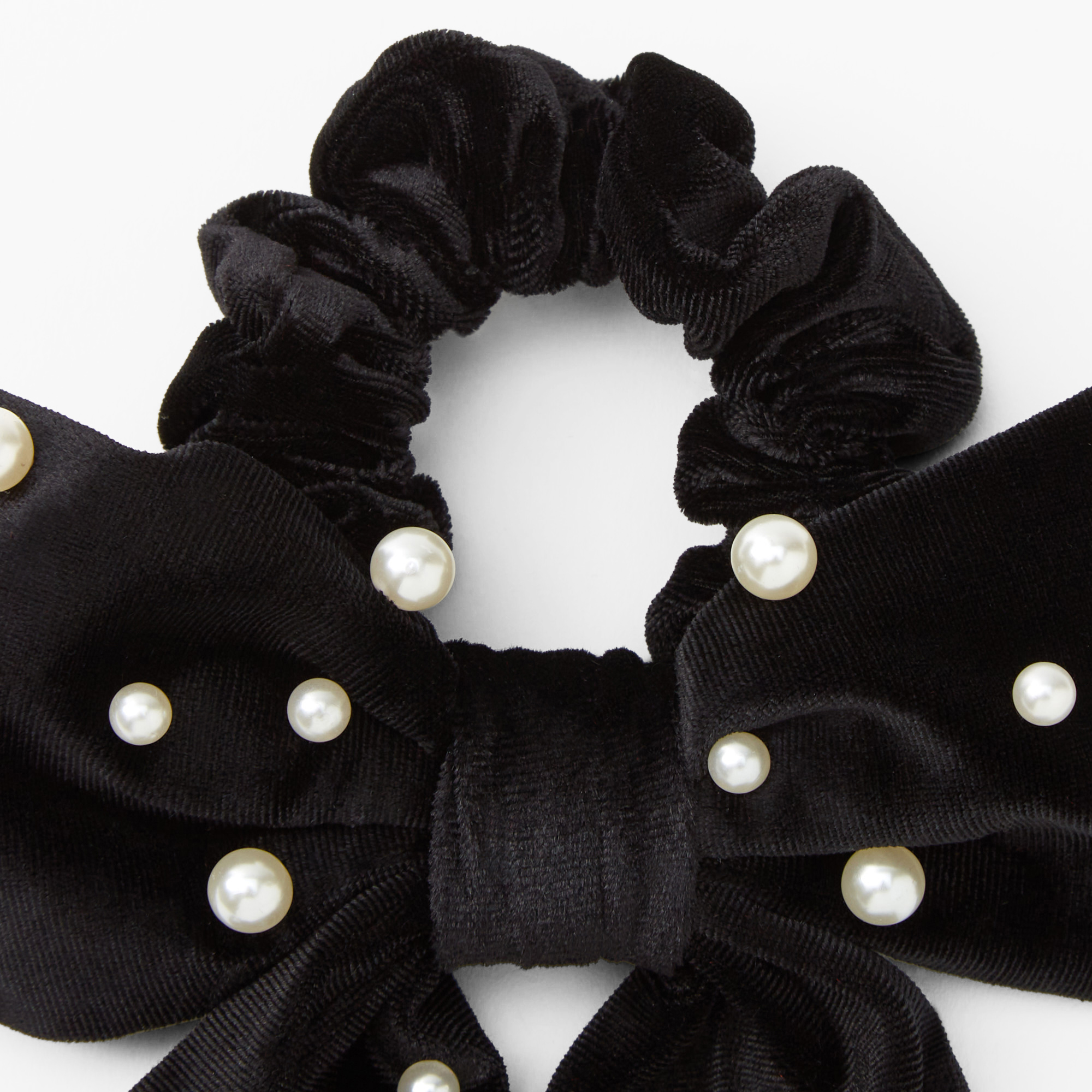 ●GLOWNY● BOW SCRUNCHIE BLACK GY25LWAC004BK BOW SCRUNCHIE (BLACK) - GLOWNY