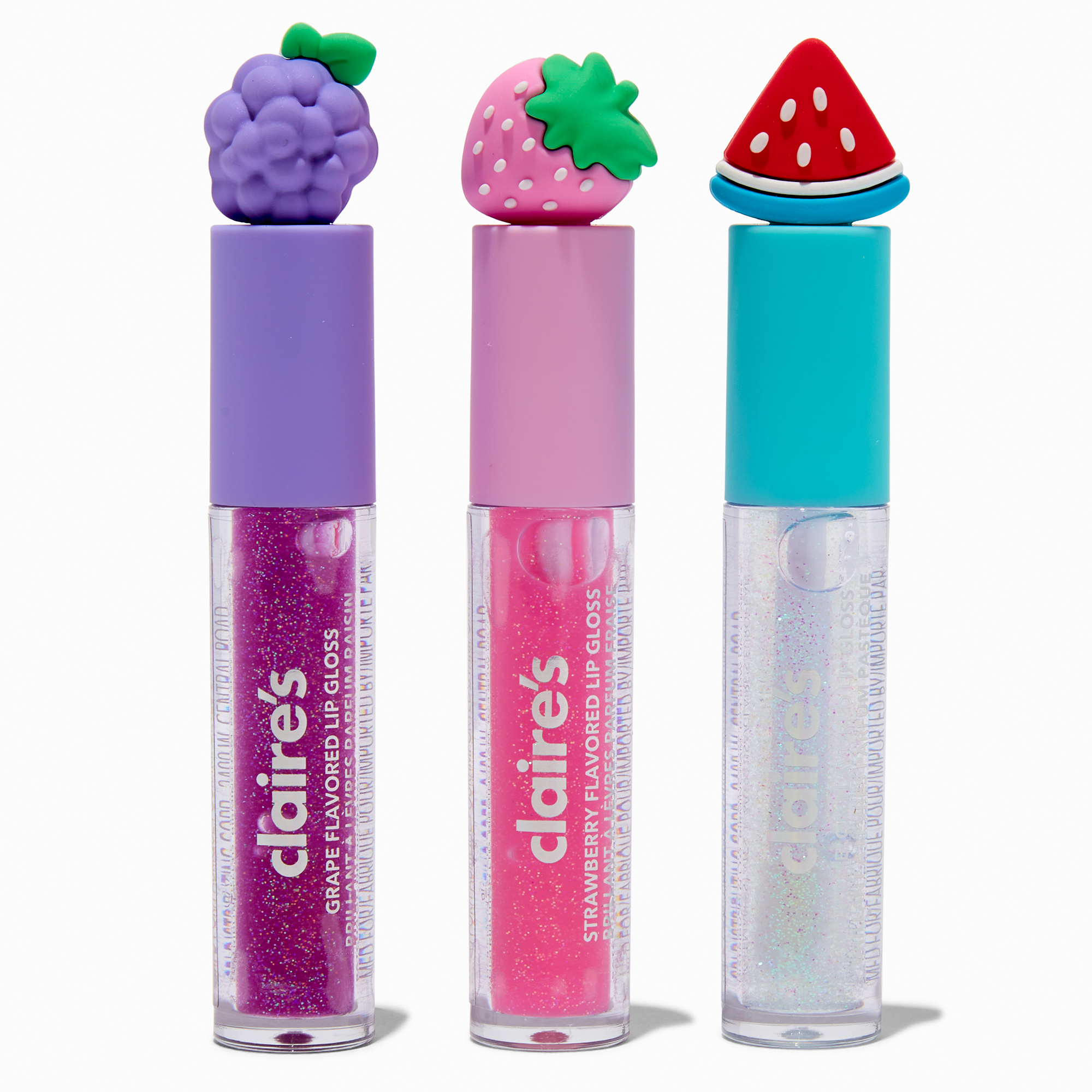 Fruit Charm Lip Gloss Set - 3 Pack
