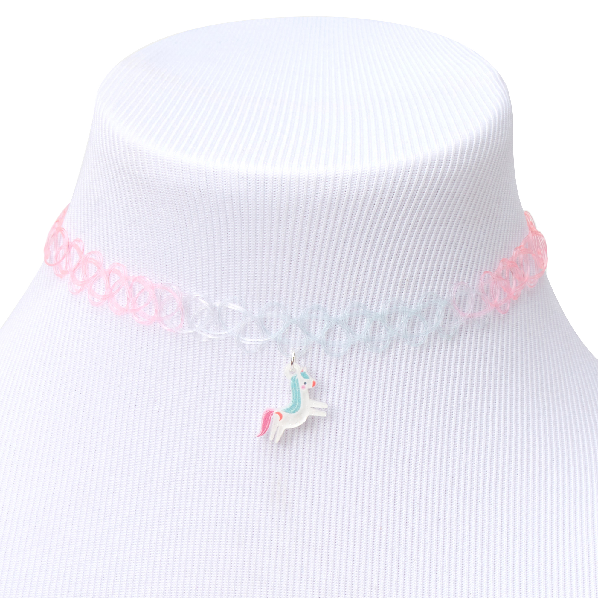 Amazon.com: Unicorn Pink and Black Choker Necklace for Women