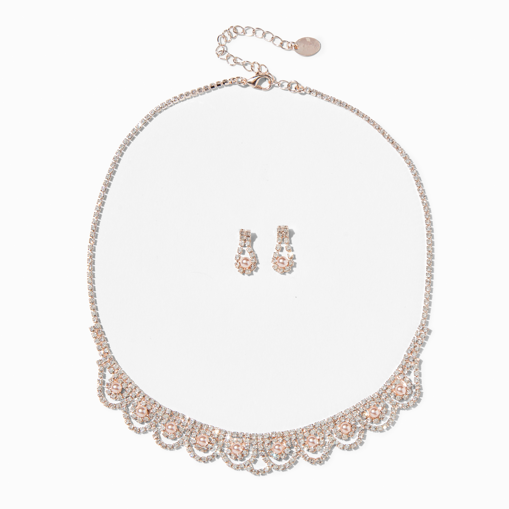 【STONEHENgE】Silver Material Rose Gold Necklace SC24B06E StoneHenge Silver Necklace SC1446 Silver925 Rose Gold Plated