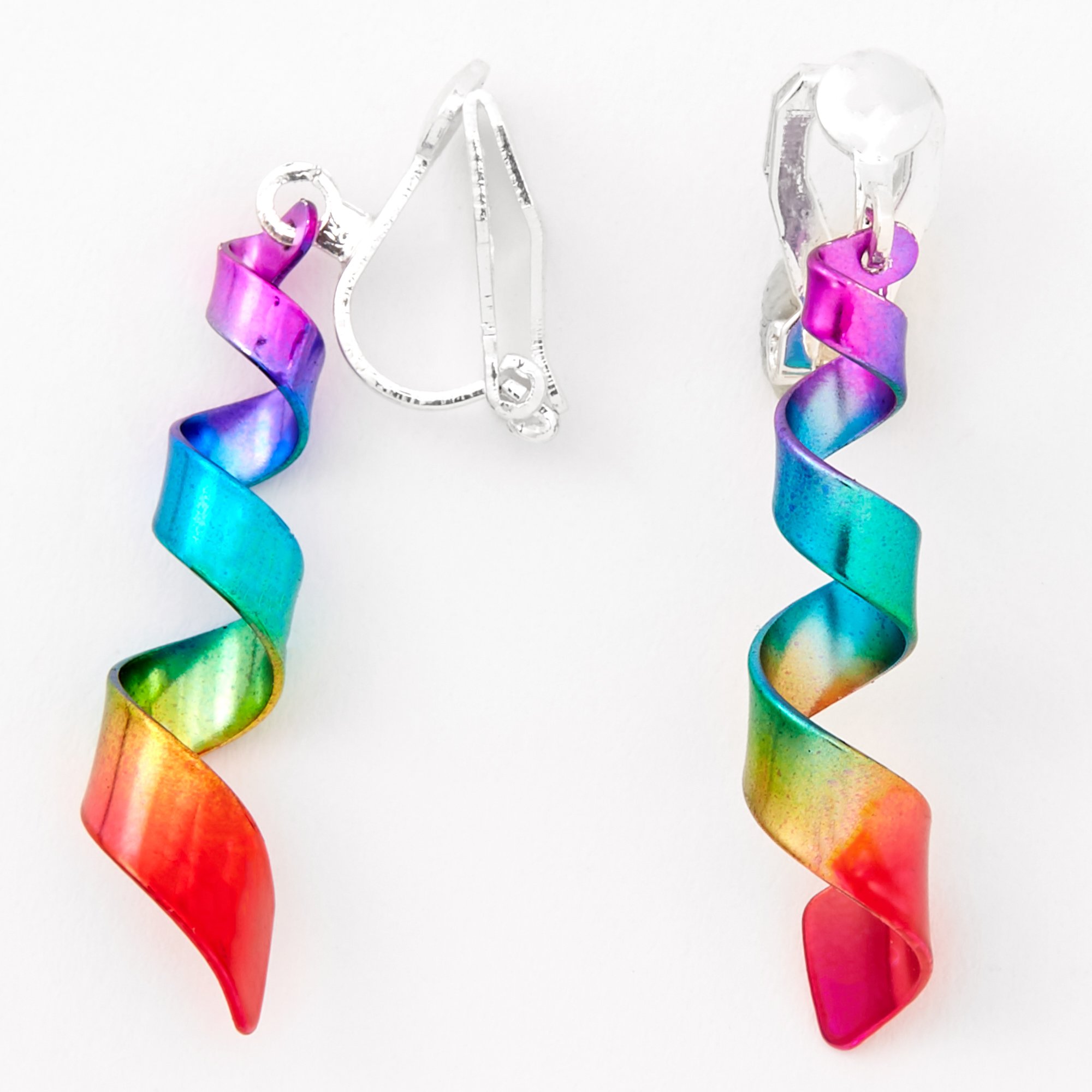 [TATIANA] 925シルバー☆Rainbow Drop One-Touch Earrings Rainbow Moonstone Earrings, Teardrop Dangle Earrings