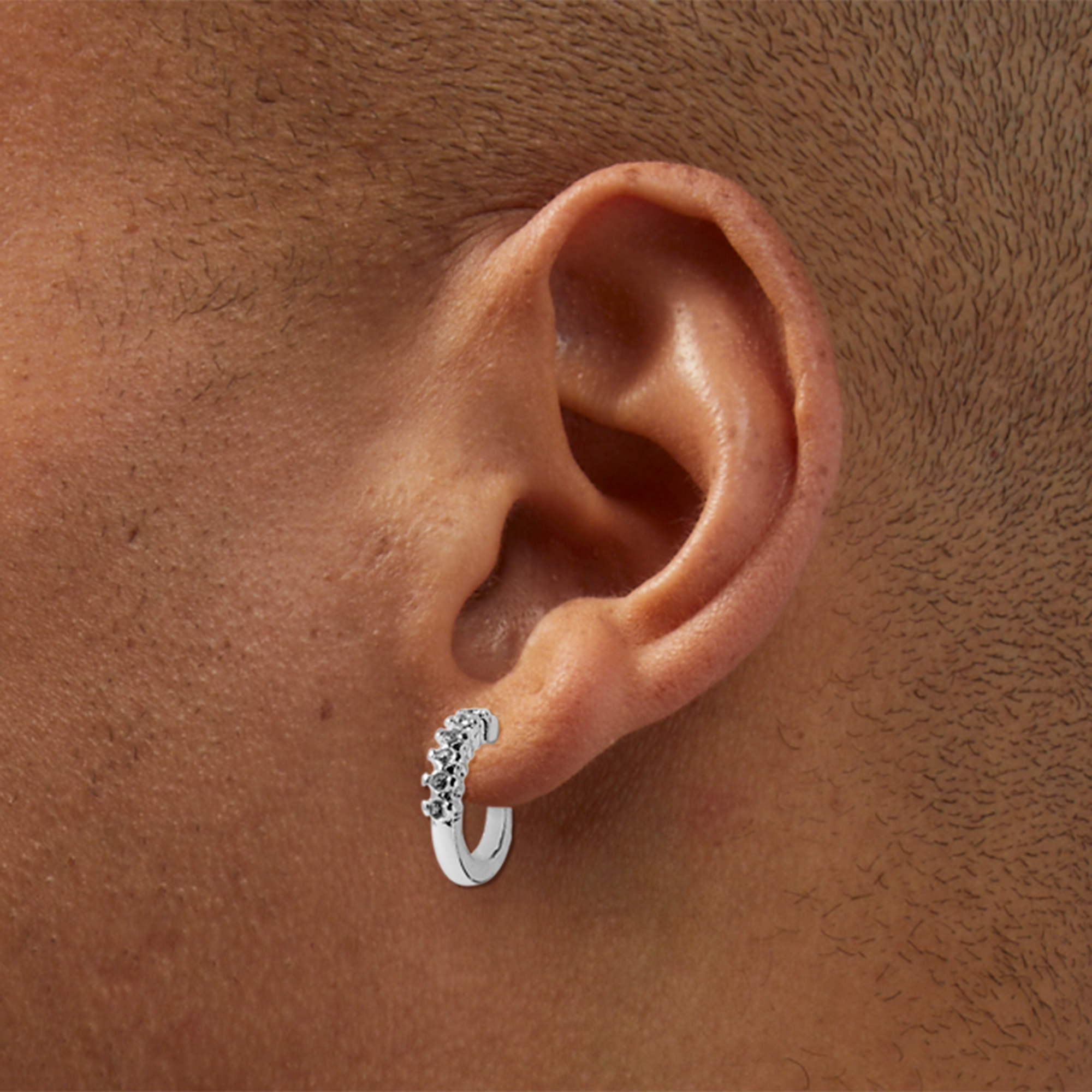 ★Hei★ [sv925] flow cubic onetouch earring Amazon.com: ZELORES 925 Sterling Silver Halo CZ Flat Back