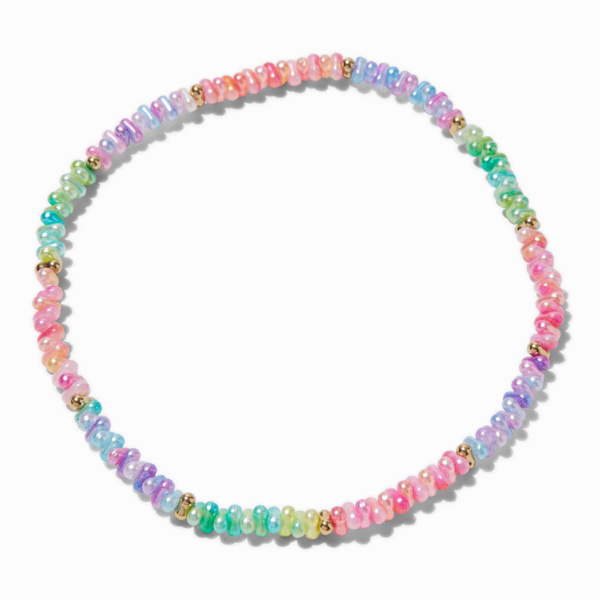 Claire's Club Multi Balloon Bead Stretch Necklace