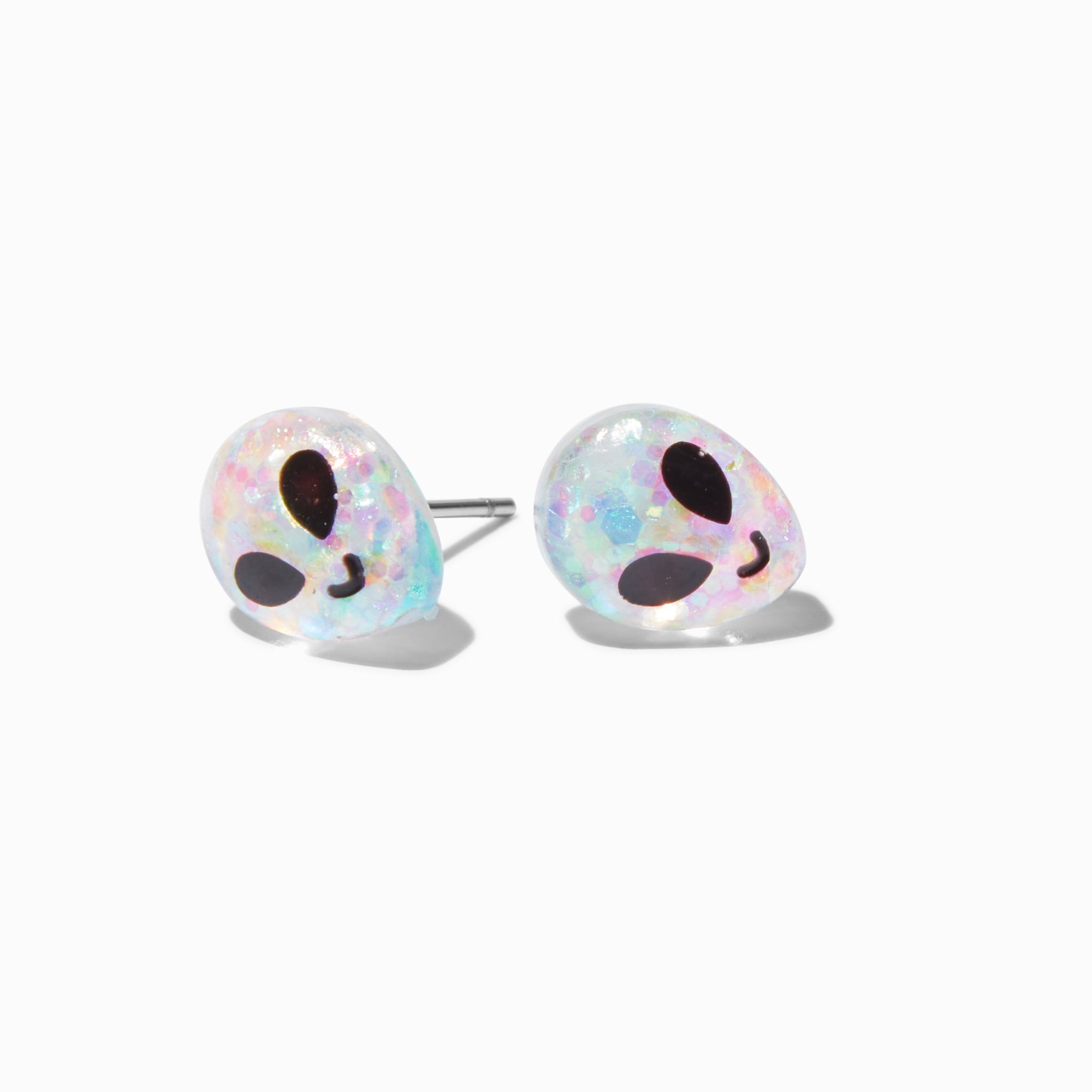 Iridescent Alien Stud Earrings