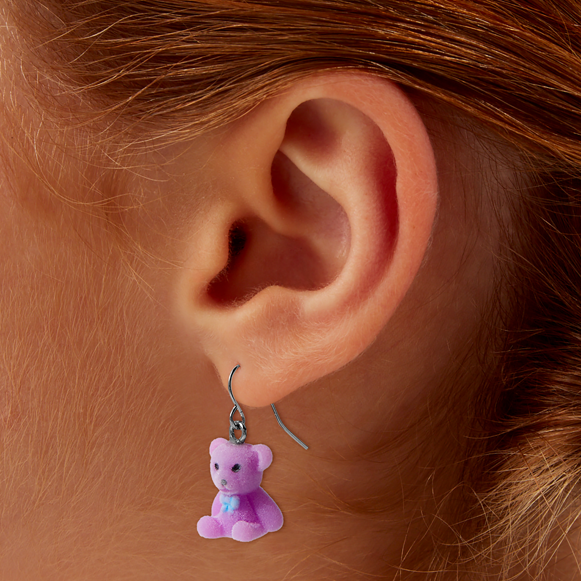 ♡yvmin♡Furry Bear Earring Pink Paradise / Furry Bear Earring – YVMIN