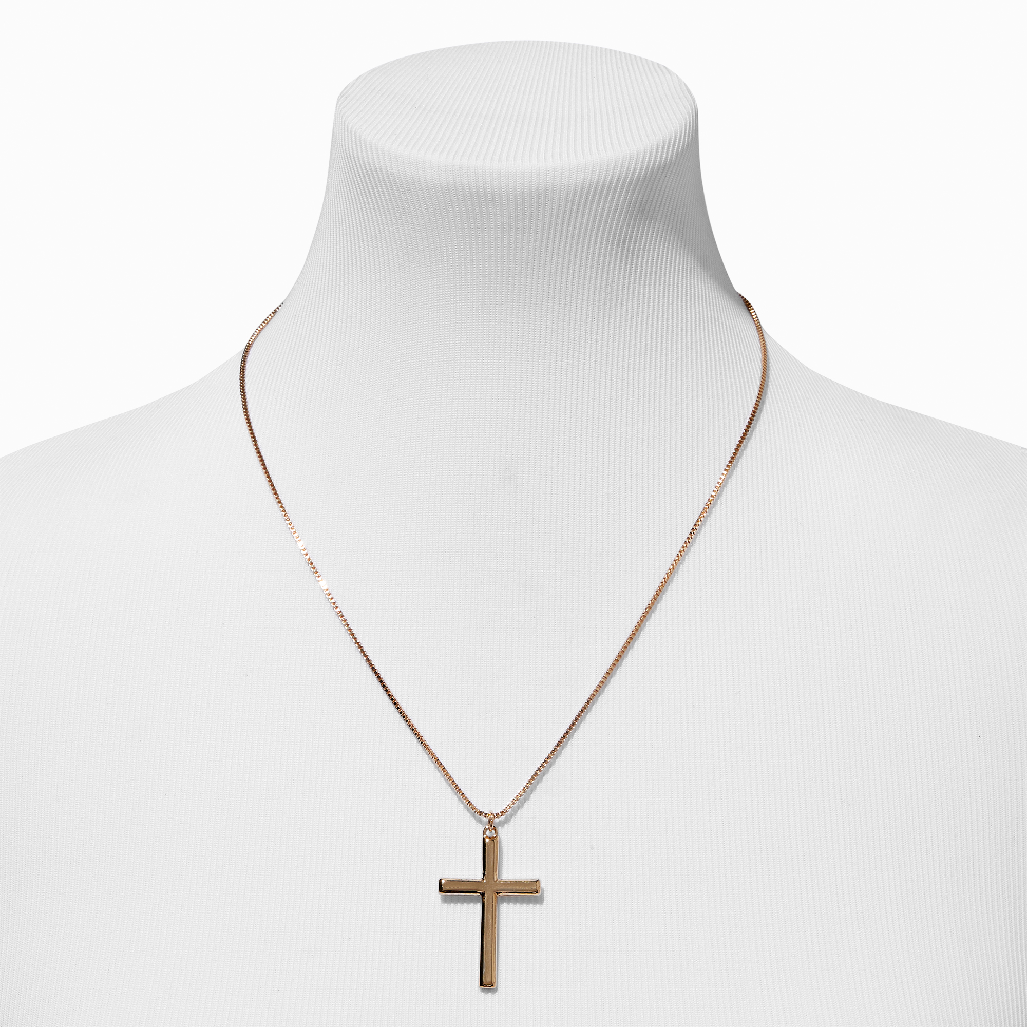Gold Cross Pendant Necklace