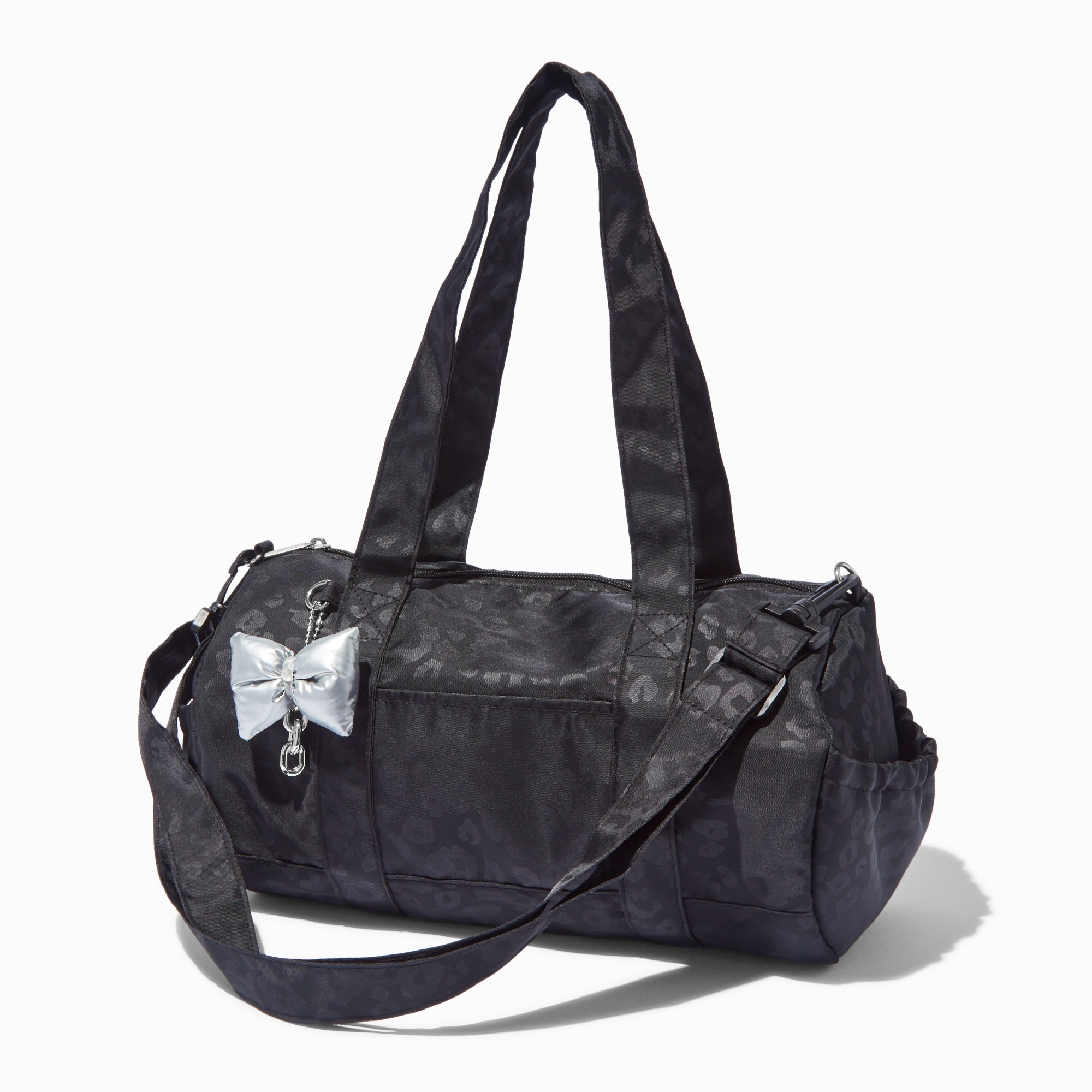 Black Cheetah Print Duffel Bag