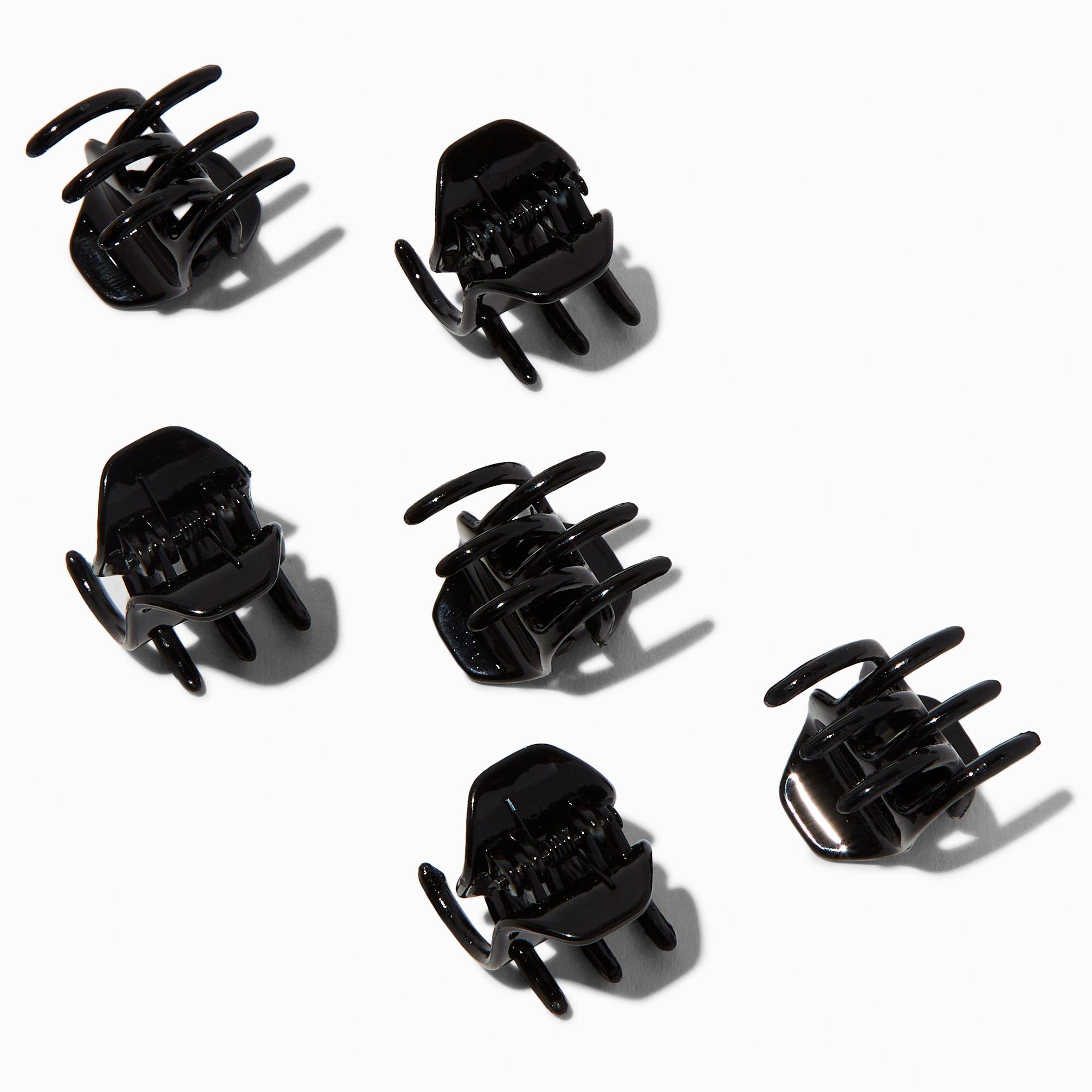 Black Mini Hair Claws - 6 Pack