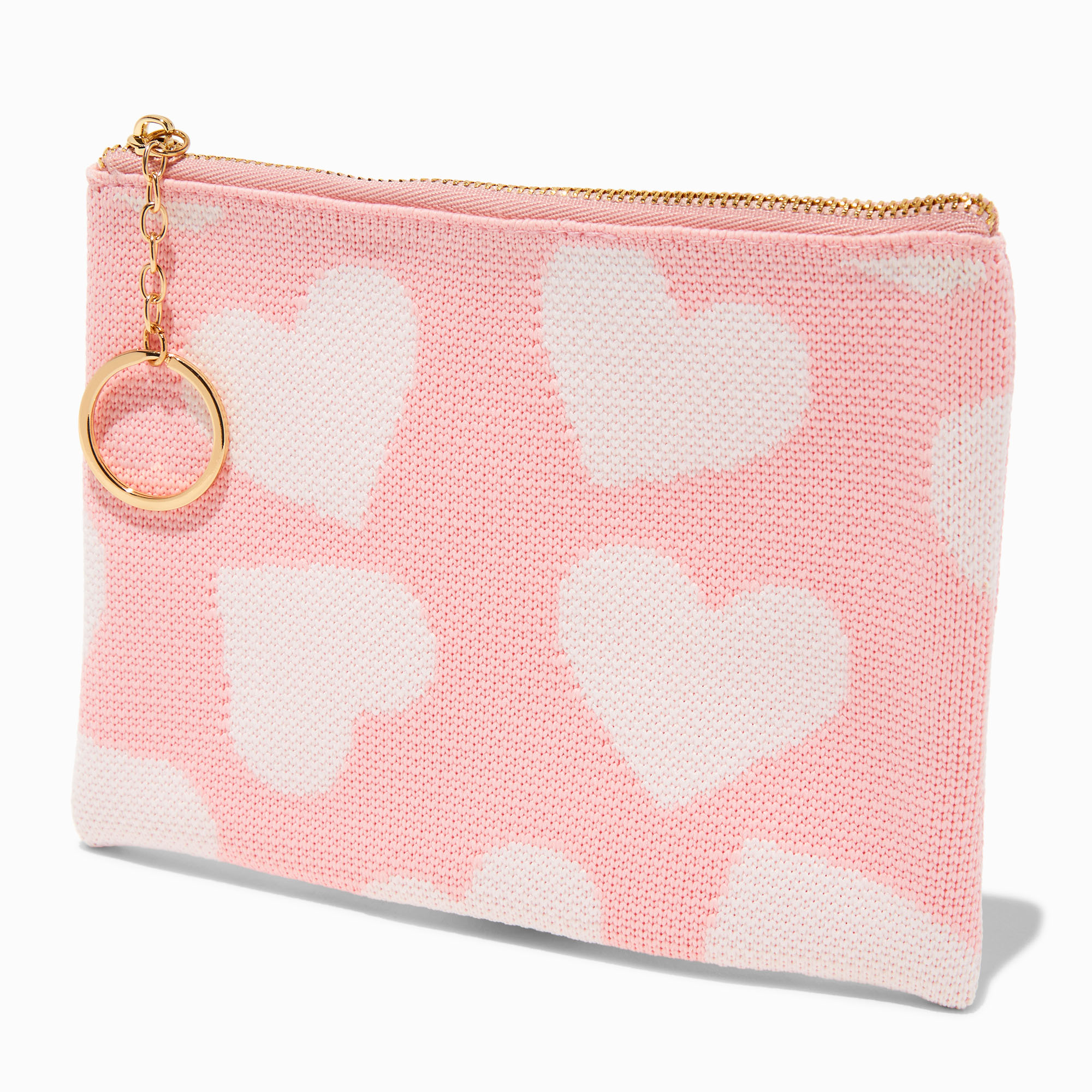 Pink Heart Catchall Clutch