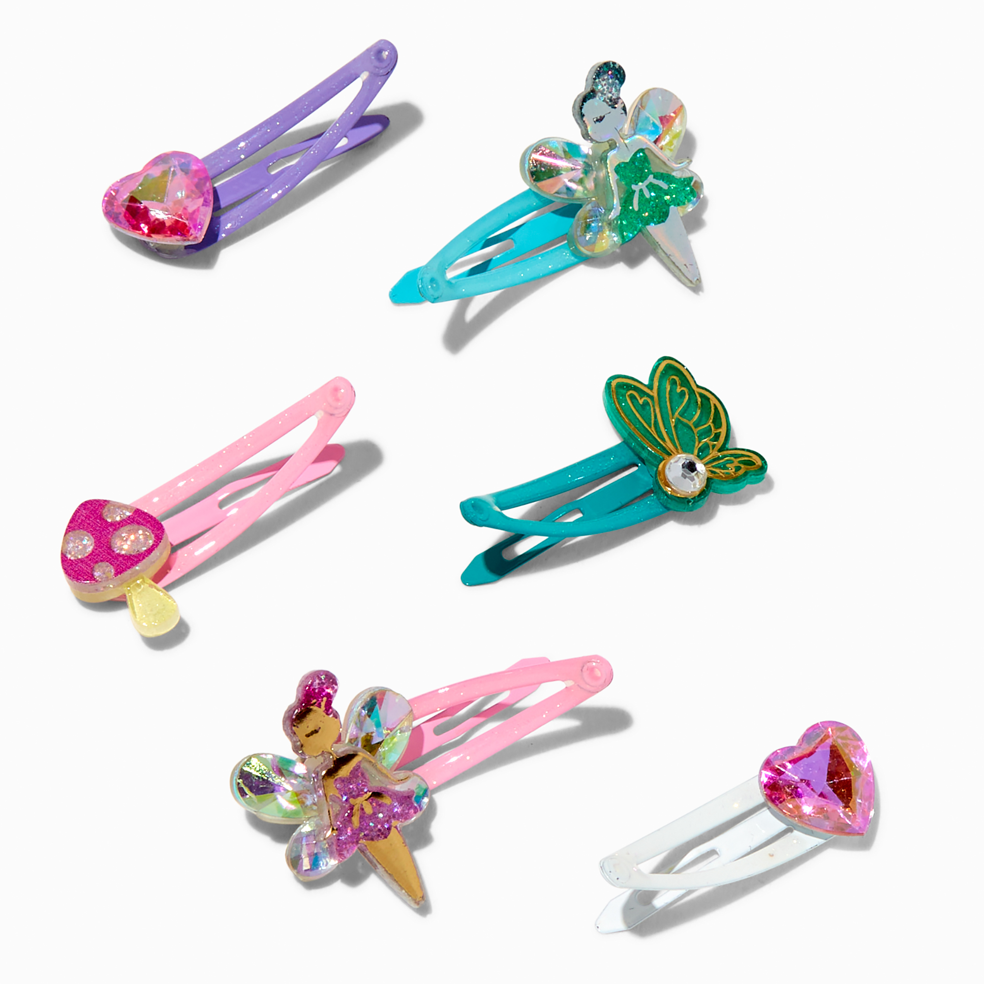 Claire's Club Fairy Icon Snap Hair Clips - 6 Pack