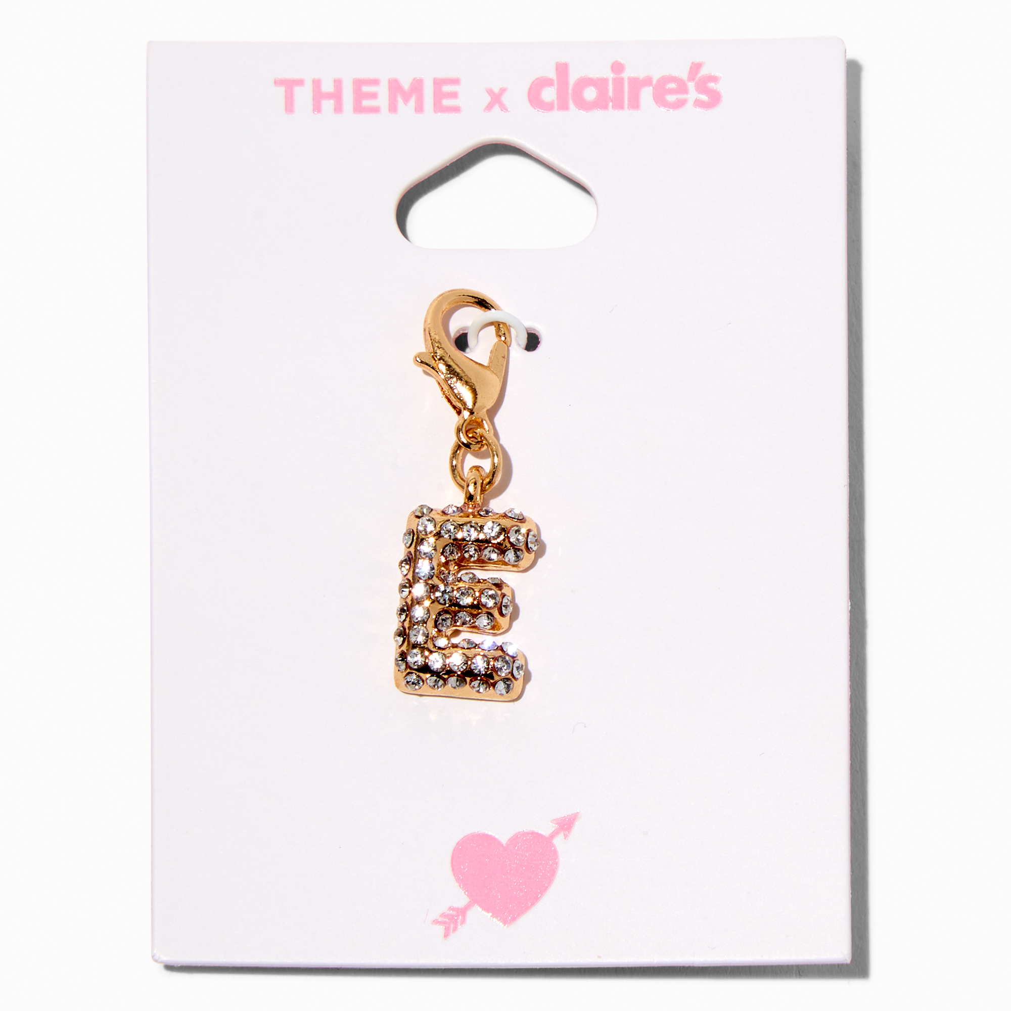 T H E M E x Claire's Gold-tone E Initial Charm